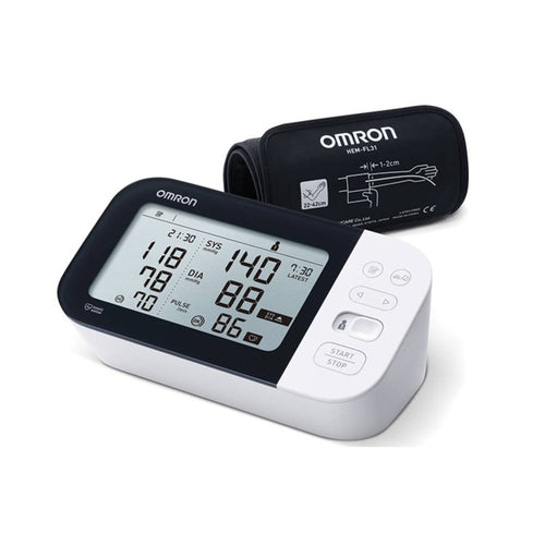 "جهاز قياس ضغط أومرون انتيلى ام 7. Omron M7 Intelli IT Automatic Upper Arm Blood Pressure Monitor"